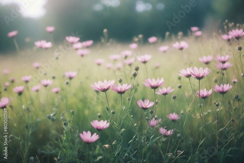 pink cosmos flowers © birdmanphoto