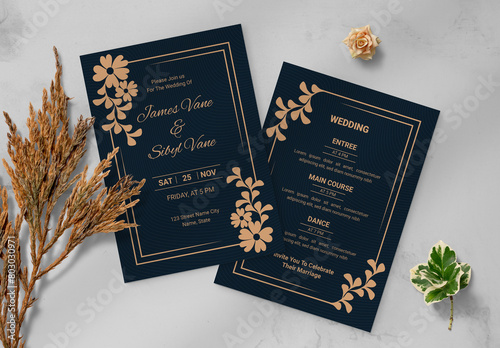 Wedding Invitation Layout (ID: 803030971)