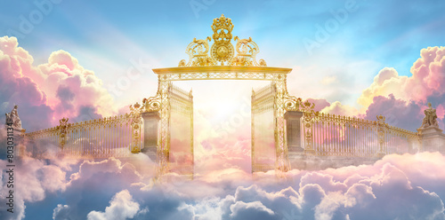 Gate For Heaven - Afterlife - Entrance For Paradise On The Clouds At Sunrise © Romolo Tavani