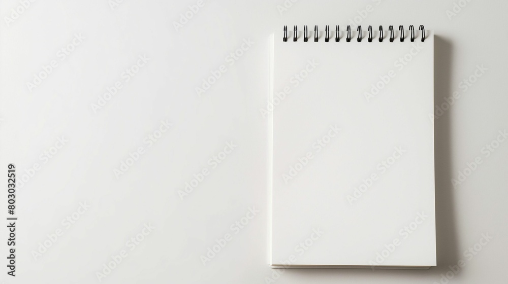 Blank spiral notebook on a white background. Blank spiral notebook on a white background.