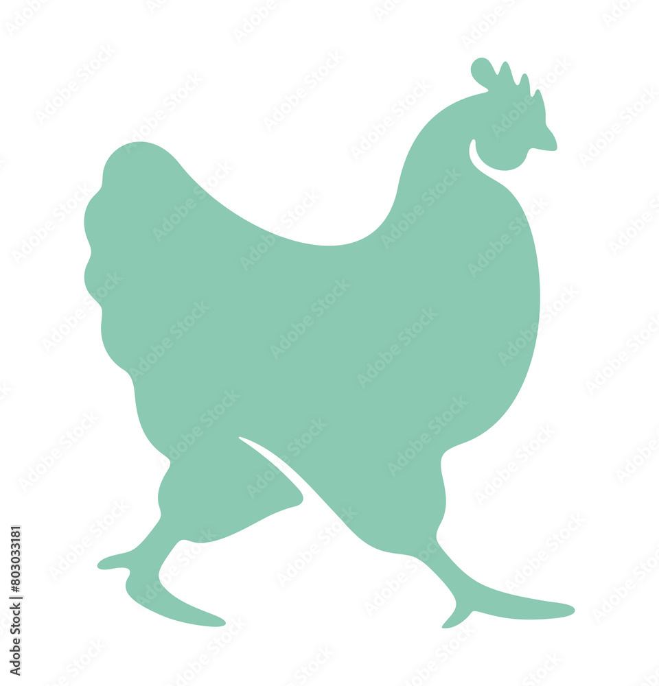 Chicken and hen, fowl, bird and animal. Fowl-run, poultry yard, henhouse and hennery, illustration Chicken and hen, fowl, bird and animal. Fowl-run, poultry yard, henhouse and hennery, illustration