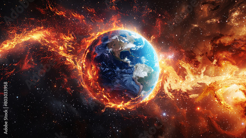 Giant flash of cosmic energy unexpectedly hits Earth, causing extinction of life and putting mankind out of its misery