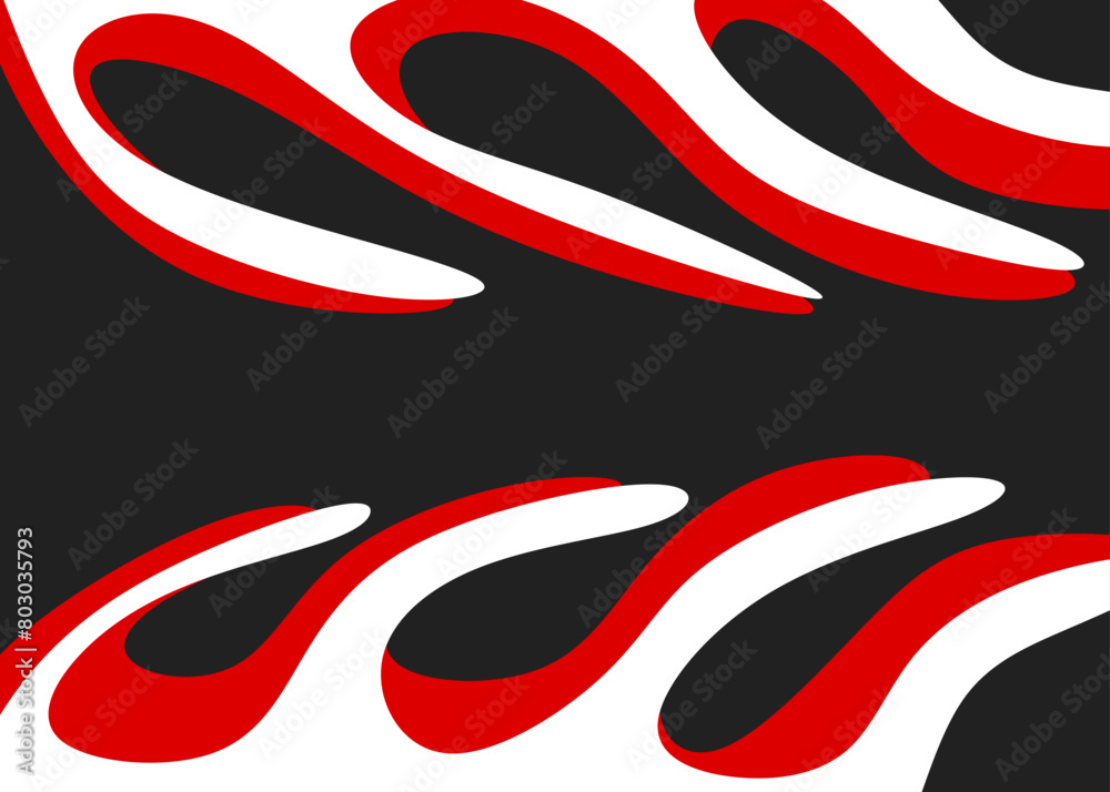 Obraz premium Abstract background with gradient wavy lines pattern