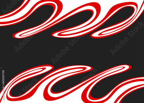 Abstract background with gradient wavy lines pattern