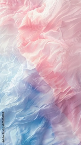 Elegant Pastel Fabric Waves - Soft Textured Cloth Background