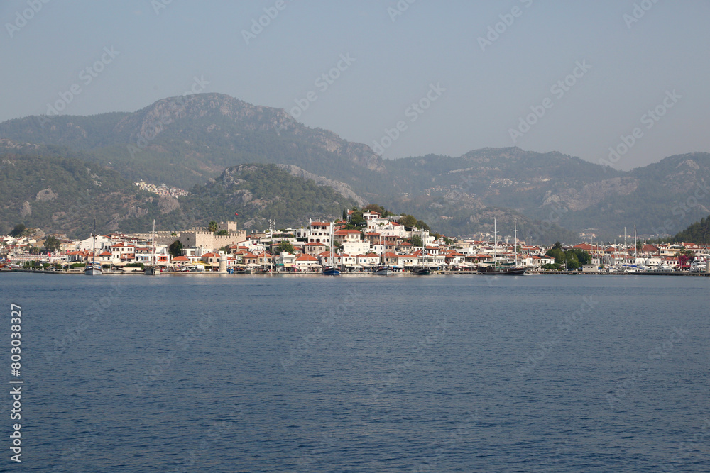 Marmaris city, view from the sea