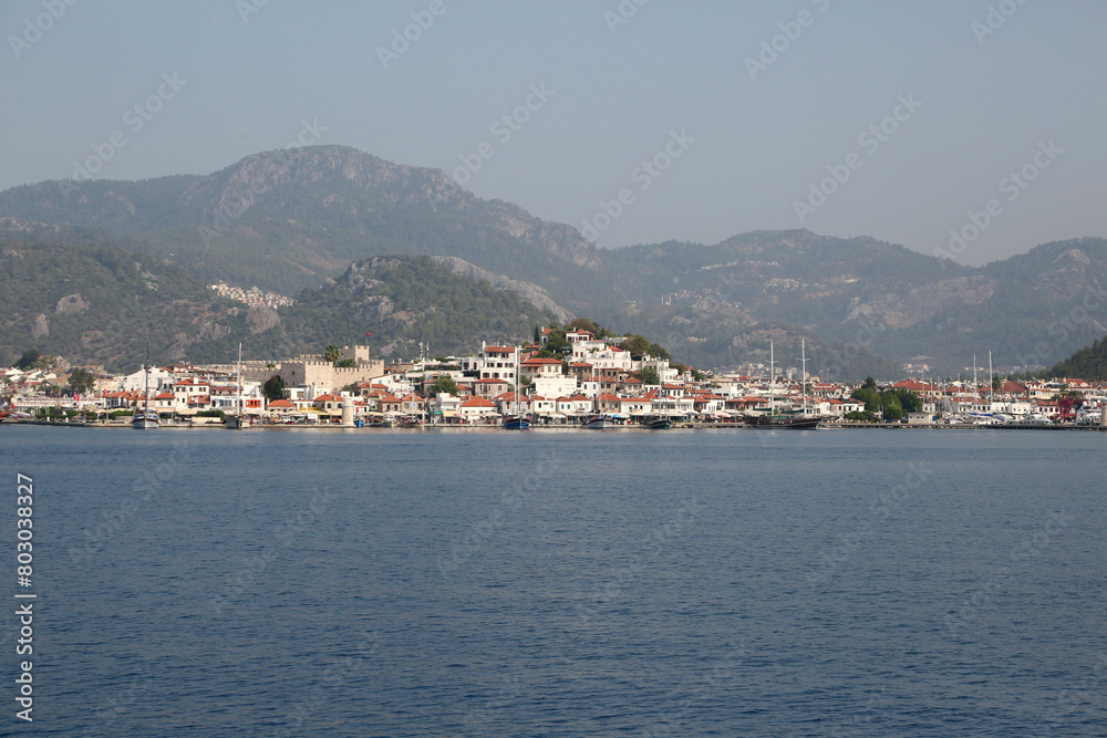Marmaris city, view from the sea Marmaris city, view from the sea