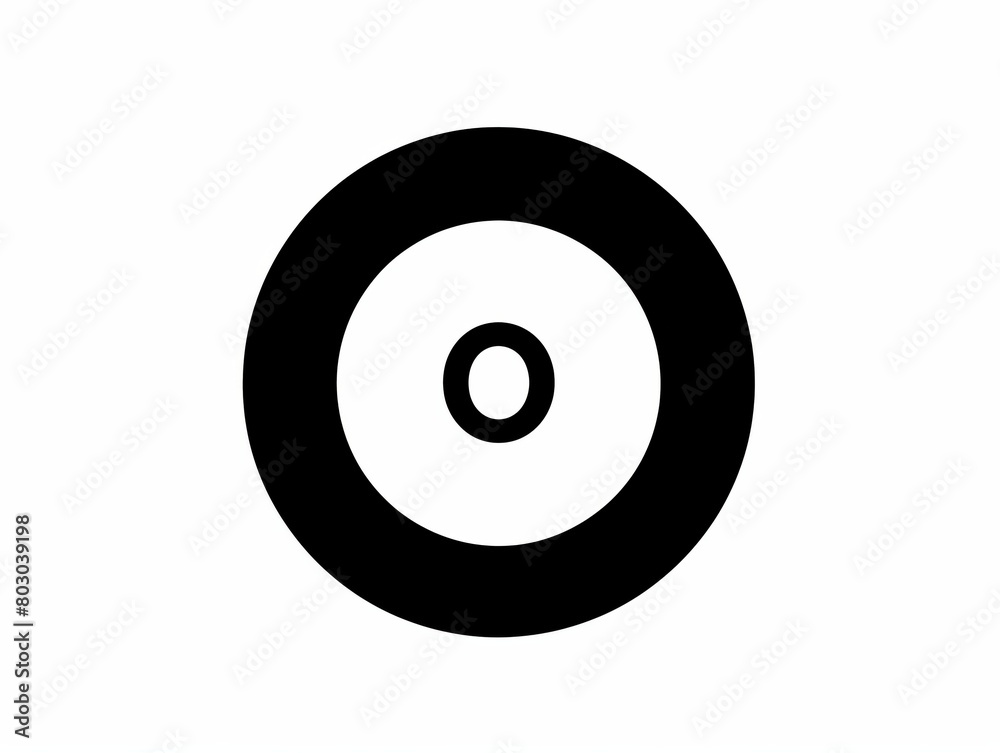 A graphic display of concentric circles with varying thickness in black and white for a compelling visual effect A graphic display of concentric circles with varying thickness in black and white for a compelling visual effect