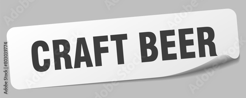 craft beer sticker. craft beer label