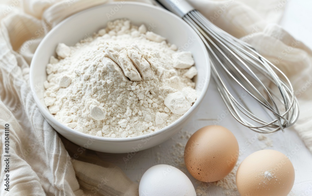 Baking Ingredients Ready for Preparation Baking Ingredients Ready for Preparation