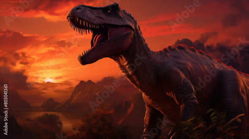 tyrannosaurus dinosaur 3d render