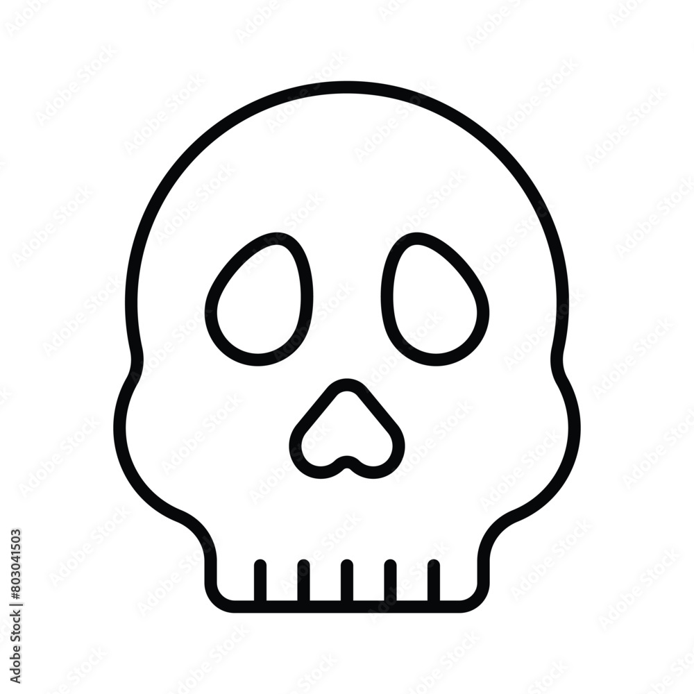 Skull vector design, spooky icon in modern style Skull vector design, spooky icon in modern style
