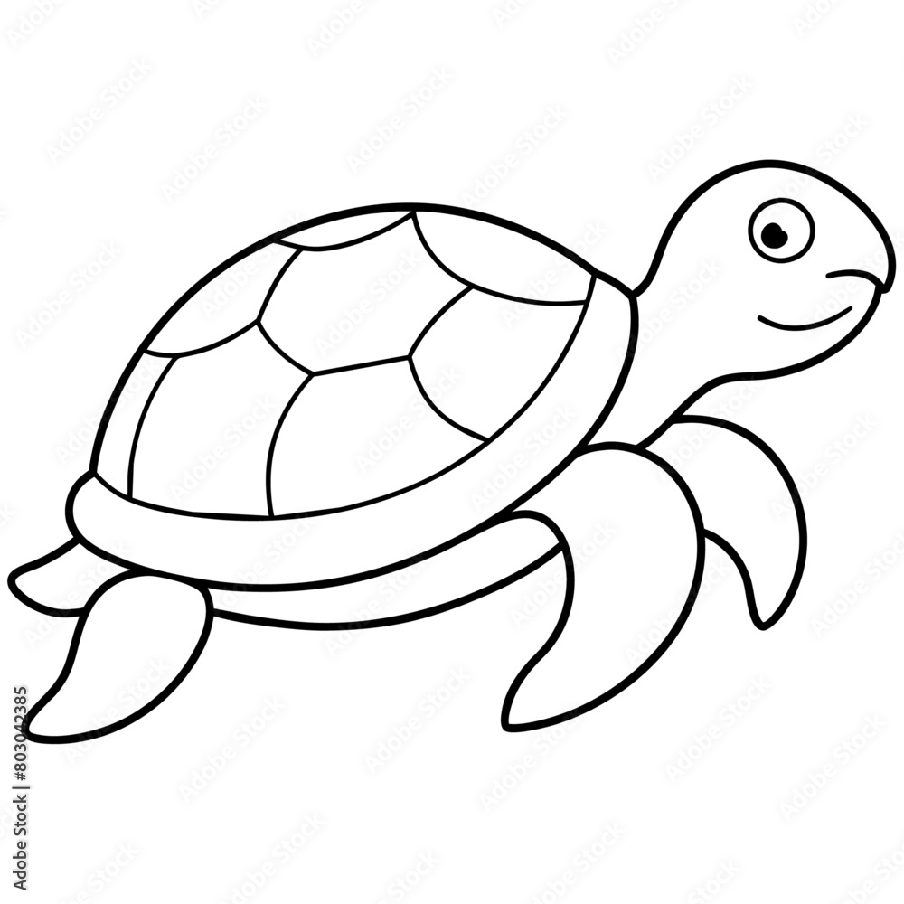 Fototapeta premium Sea Turtle Vector art illustration (16)