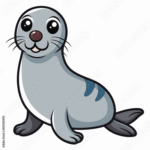 seal vector illustration  solid white background  7 