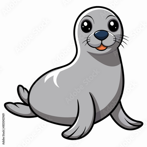 seal vector illustration  solid white background  11 