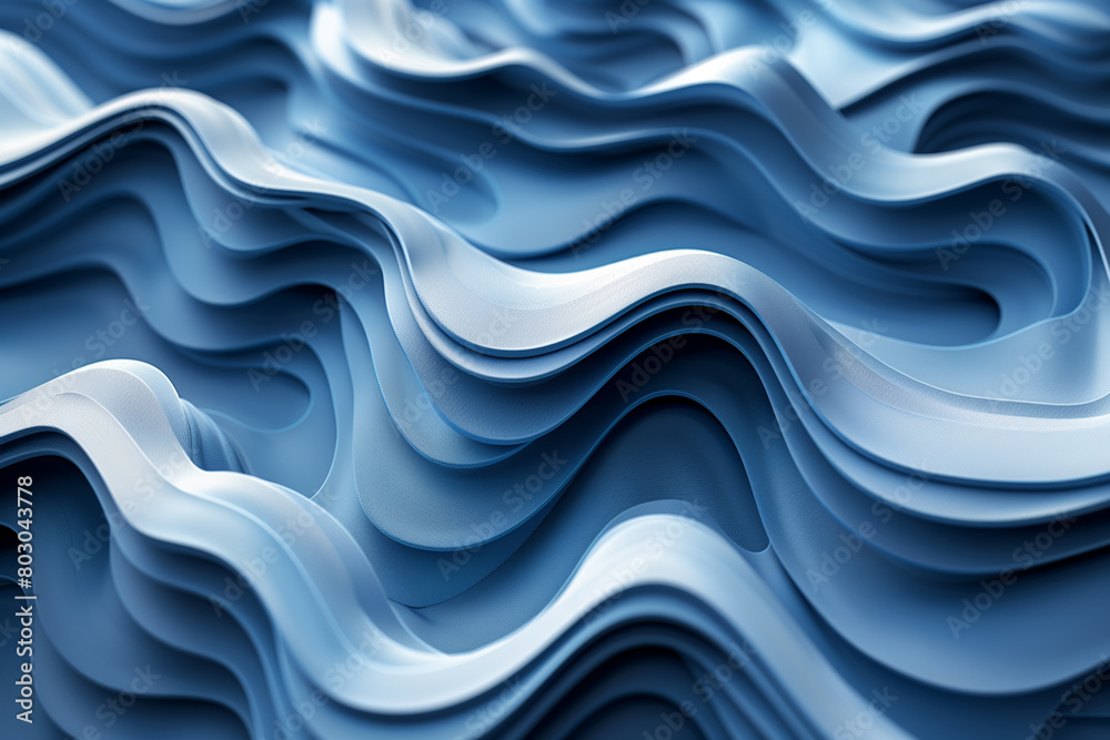 Fototapeta premium illustration of abstract background with wavy patterns and geometric circle shape, 3d, illustration