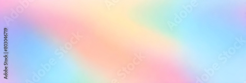 Glittering gradient background with hologram effect and magic lights. Abstract blurred gradient background. Colorful smooth banner template. Mesh backdrop with bright colors.
