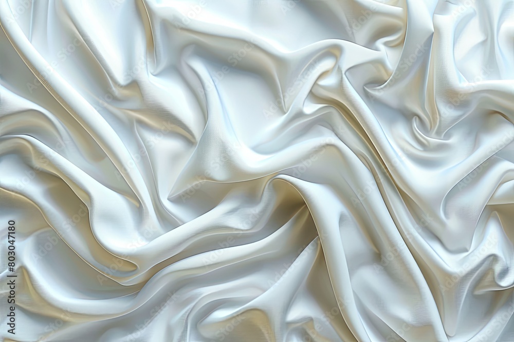 white fabric. beautiful waves of fabric top view. textile background. the texture. silk, linen, cotton white fabric. beautiful waves of fabric top view. textile background. the texture. silk, linen, cotton