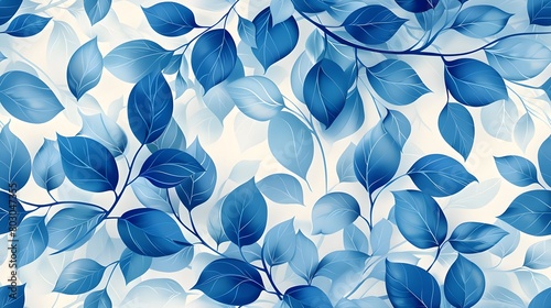 Soothing Blue and White Abstract Background