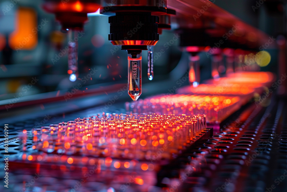 High-resolution image of a lab-on-a-chip device integrating multiple ...