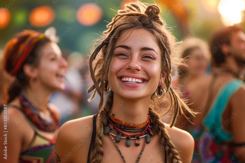 Fototapeta premium Celebrating Life with joy, happiness and optimism