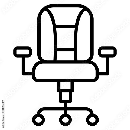 Office Chair Icon Element For Design