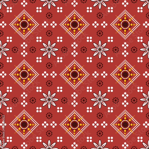 Batik style pattern print background © rashmisingh