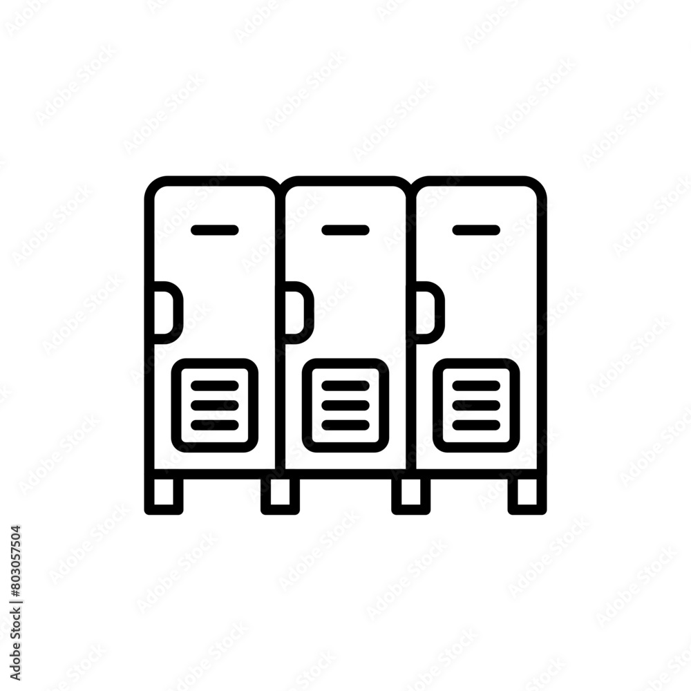 Locker outline icons, minimalist vector illustration ,simple transparent graphic element .Isolated on white background Locker outline icons, minimalist vector illustration ,simple transparent graphic element .Isolated on white background