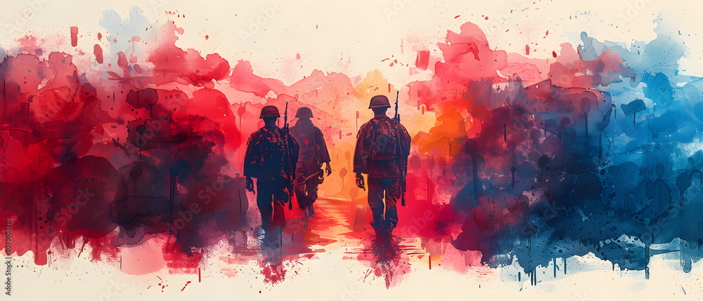 Obraz premium Memorial Day is a holiday to respect, remember, and commemorate fallen soldiers. celebration started in the United States full of patriotism