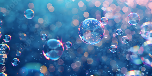 Fantasy World of Floating Colorful Soap Bubbles  Ethereal Bubbles