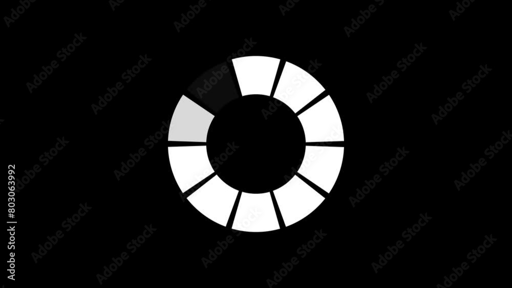 Loading circle icon. Motion graphic design.