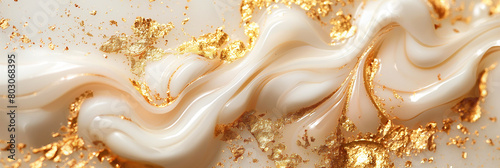 milky and golden.Abstract	 photo