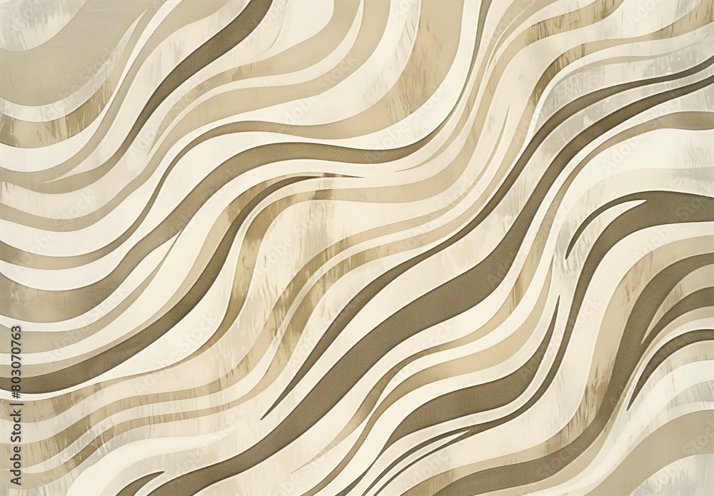Abstract wave pattern in beige and brown, seamless design for modern decor. Abstract wave pattern in beige and brown, seamless design for modern decor.