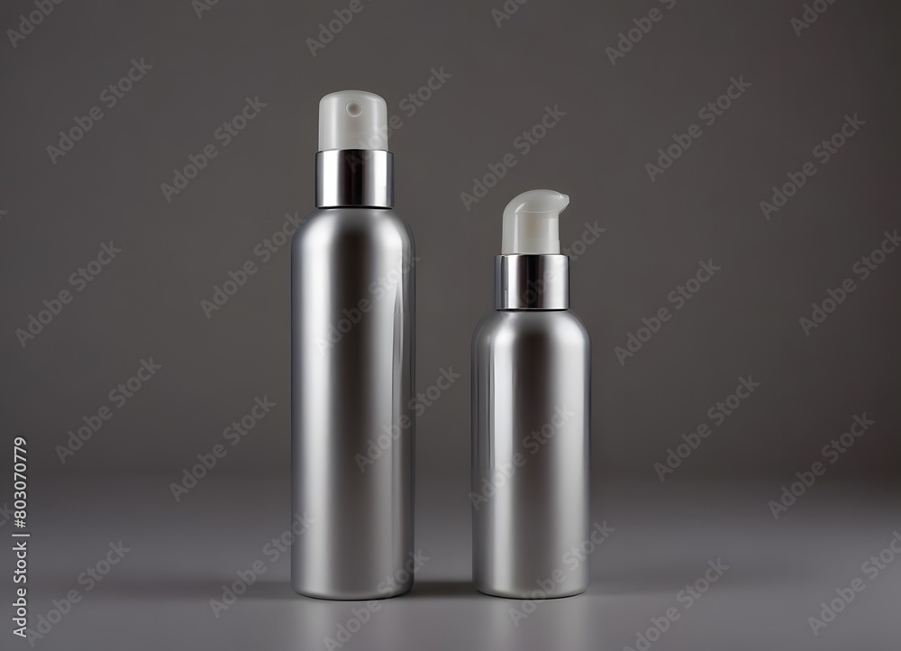 Cosmetic products bottle mockup Cosmetic products bottle mockup