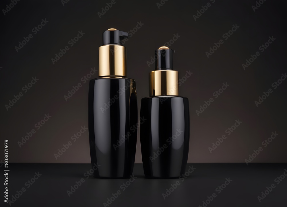 Cosmetic products bottle mockup Cosmetic products bottle mockup