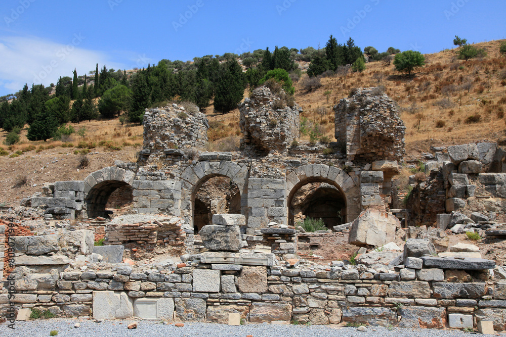 Ancient ruins city of Ephesus, Selcuk, Turkey.