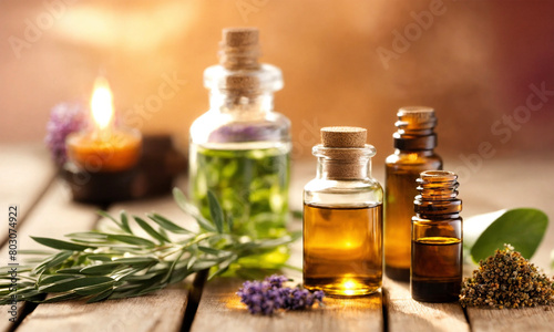 Essential oil - Aromatherapy - AI generated