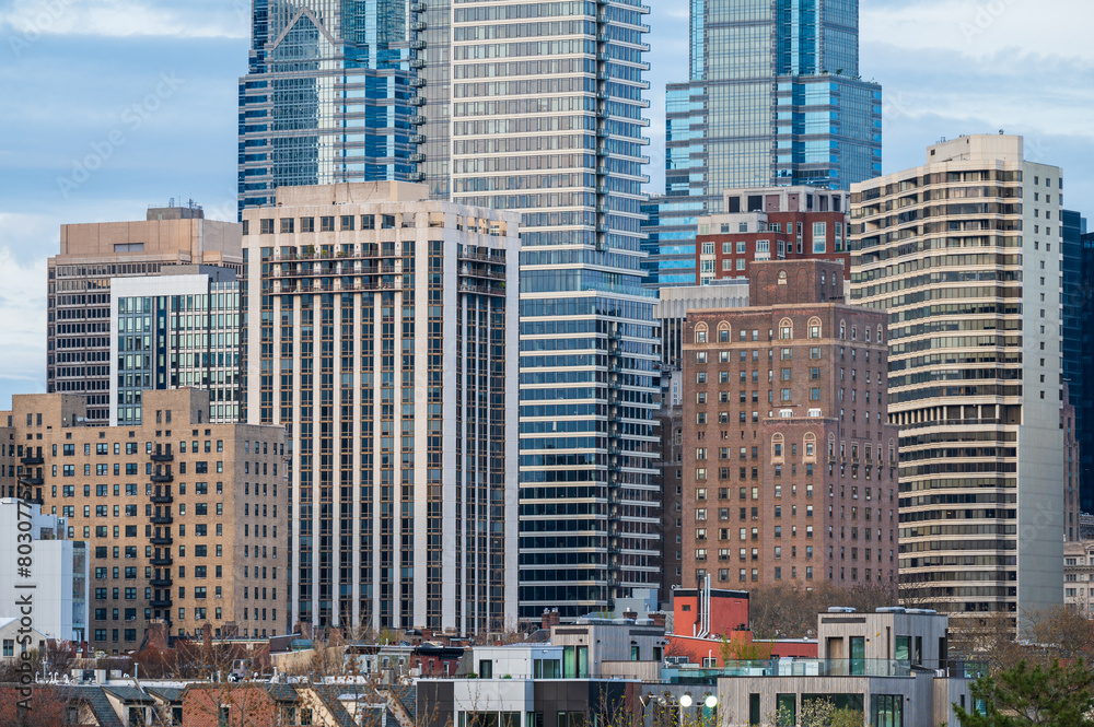 Naklejka premium city skyline