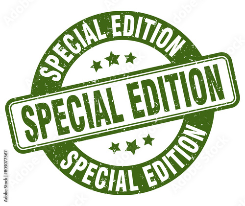 special edition stamp. special edition label. round grunge sign