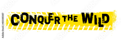 Off-Road hand drawn grunge lettering.