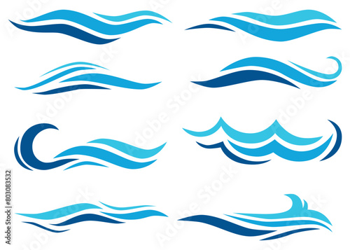 Water Wave Illustration. Water Wave Element. Water Wave Vector