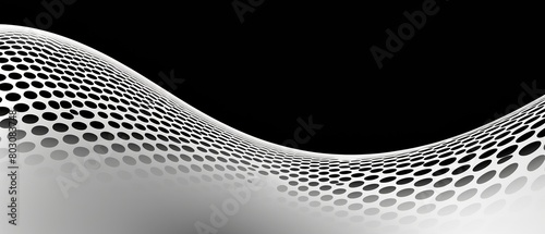 3d rendering.  texture wallpaper. A grayscale image of a surface with a pattern of small hexagons. photo