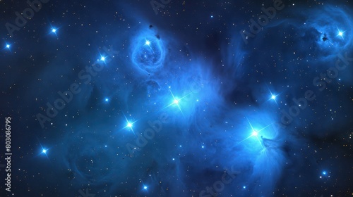   Pleiades star cluster, also known as the Seven Sisters.  