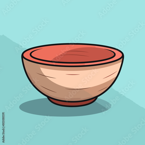 ceramic bowl isolated on white