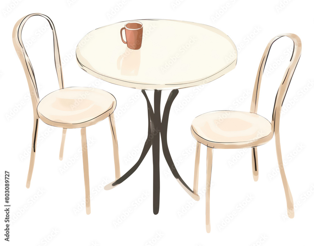 PNG Cafe table and chairs furniture. PNG Cafe table and chairs furniture.