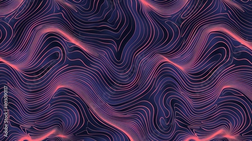 elegant organic lines forming abstract wallpaper pattern vector illustration