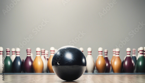 bowling ball, isolated white background
 photo