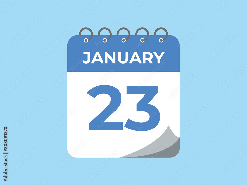 january 23 calendar reminder. 23 january daily calendar icon template. Calendar 23 january icon Design template. Vector illustration
january 23 calendar reminder. 23 january daily calendar icon template. Calendar 23 january icon Design template. Vector illustration