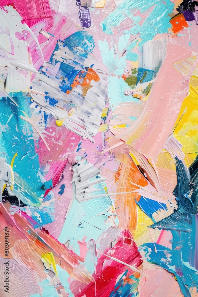 Naklejka premium Modern abstract background. Oil painting. Modern Art