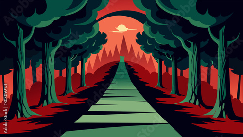 As you reach the heart of the Paranoia Pathway the towering trees above seem to close in around you creating a sense of suffocation and.